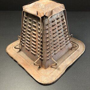 Vintage Toaster Rustic Primitive  4 Slice Open Flame Stove Campfire US